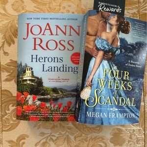 Herons Landing and Four Weeks of Scandal Books